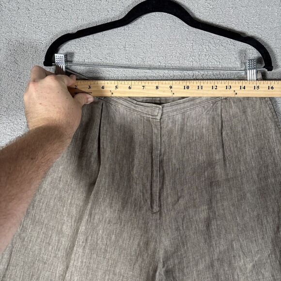 Vintage 1970s Brooks Brothers Trousers Women’s Size 14 Linen Knit Made in USA - Picture 6 of 13